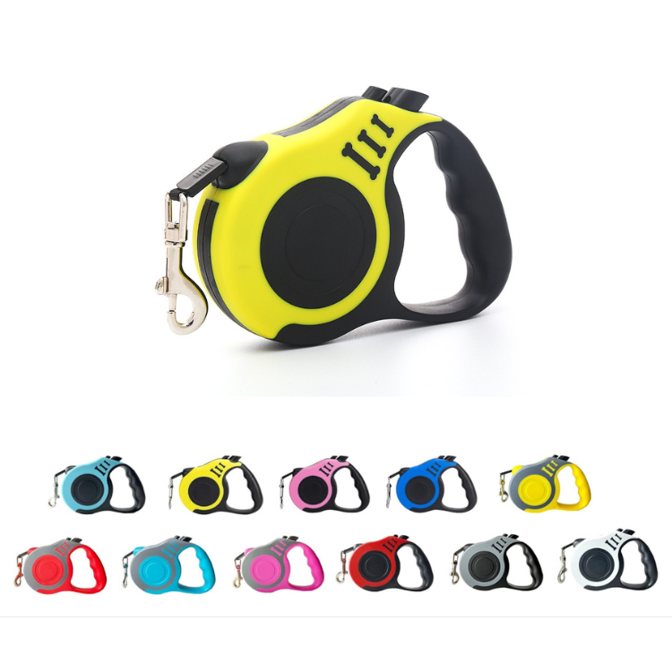 Tangle-Free Retractable Automatic Dog Leash | 10 ft Strong Nylon Tape (Small)